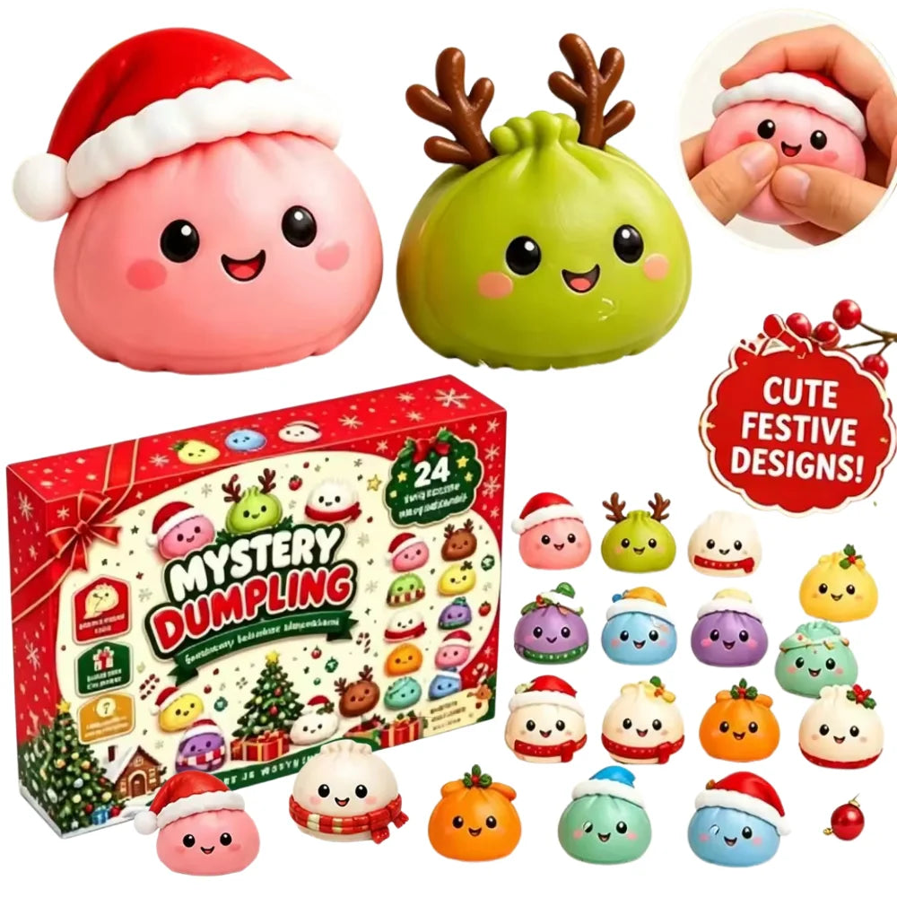 Squish Countdown: 24-Day Dumpling Squishy Advent Calendar