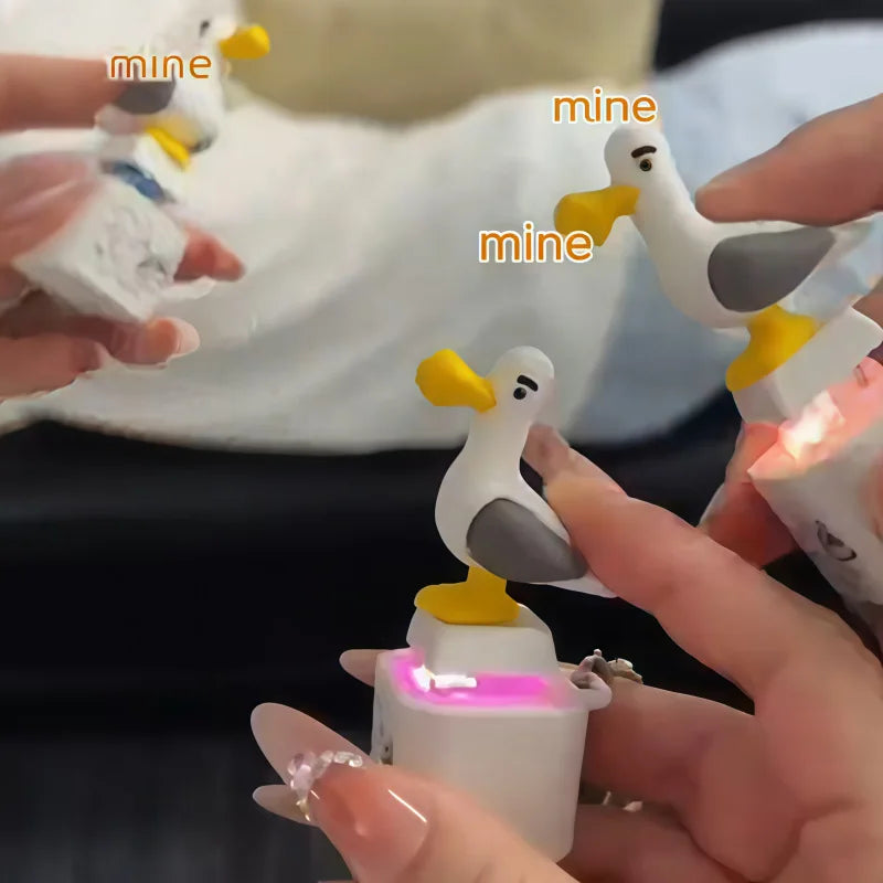 Seagull Sound Button Keychain