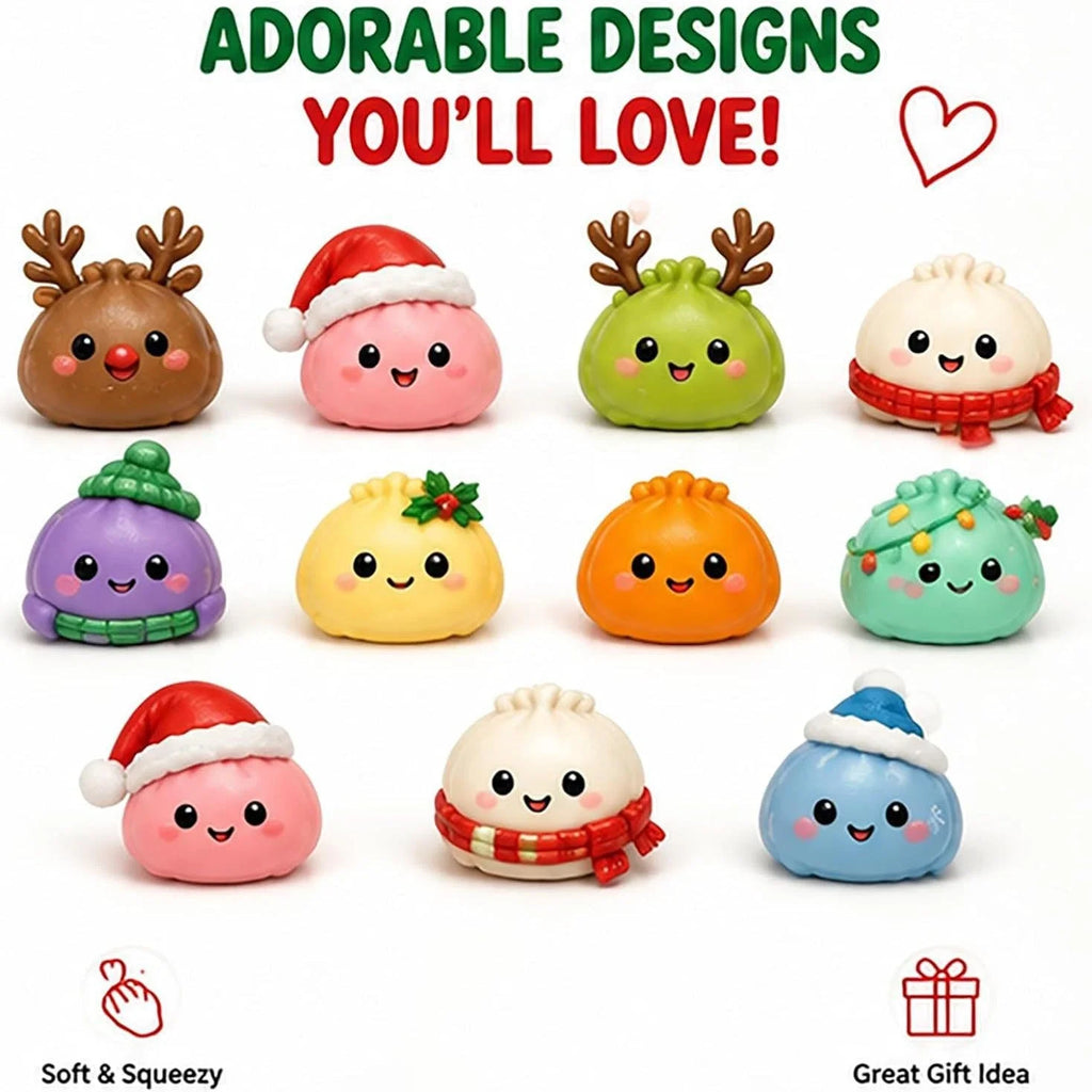 Squish Countdown: 24-Day Dumpling Squishy Advent Calendar
