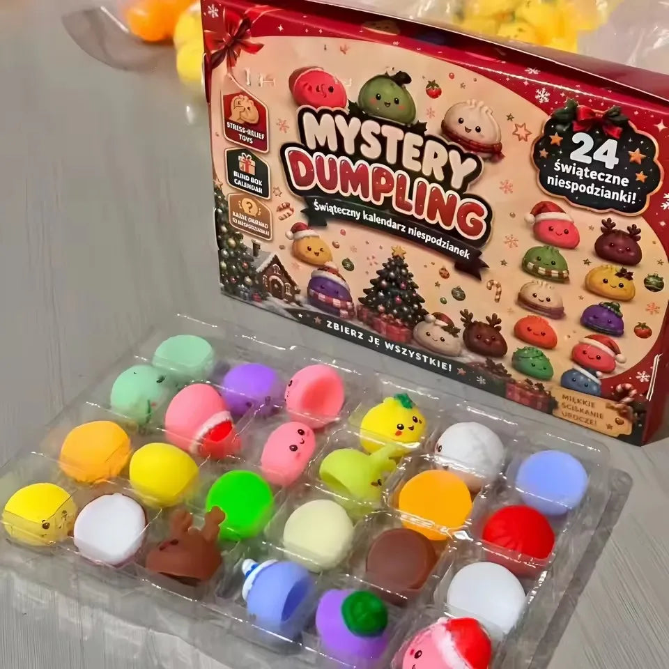 Squish Countdown: 24-Day Dumpling Squishy Advent Calendar