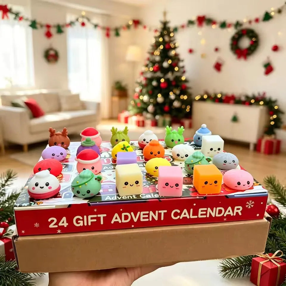 Squish Countdown: 24-Day Dumpling Squishy Advent Calendar