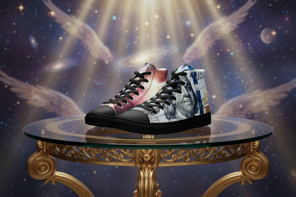 Men’s high top canvas shoes